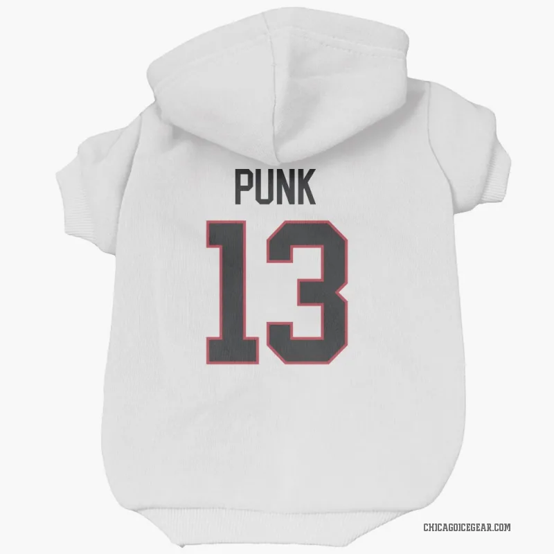 CM Punk  White Chicago Blackhawks  Cat & Dog Pet Hoodie