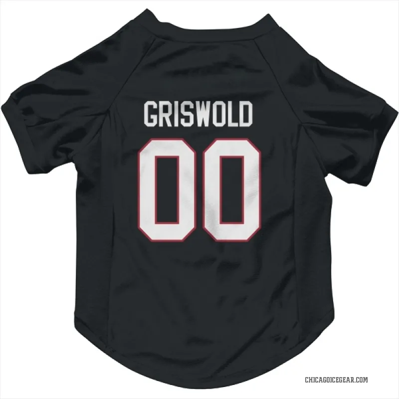 Clark Griswold  Black Chicago Blackhawks  Cat & Dog Pet Jersey