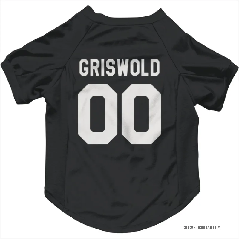 Clark Griswold  Black White Chicago Blackhawks  Cat & Dog Pet Jersey