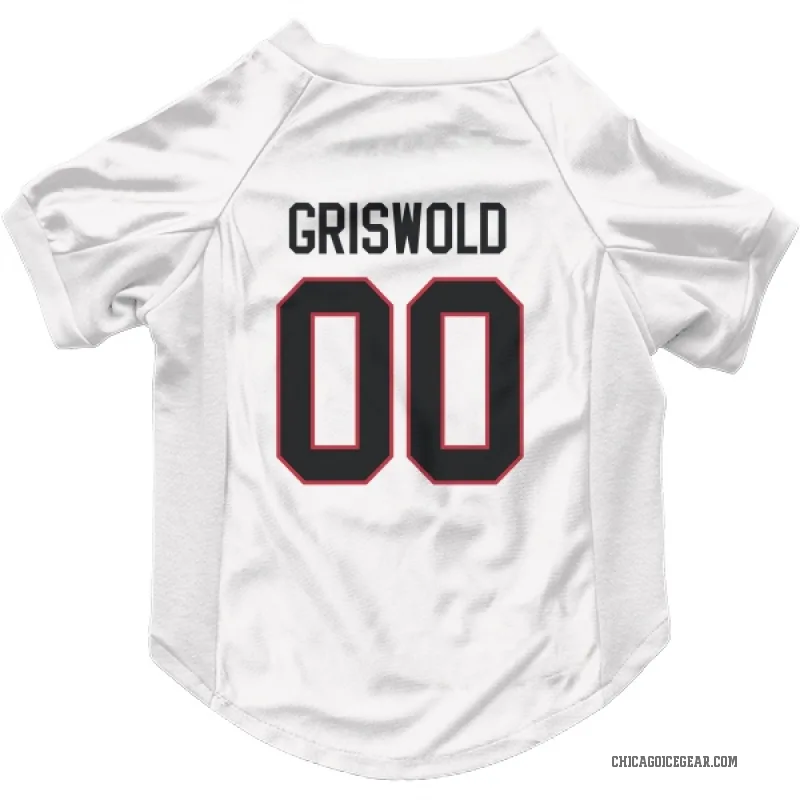 Clark Griswold  White Chicago Blackhawks  Cat & Dog Pet Jersey