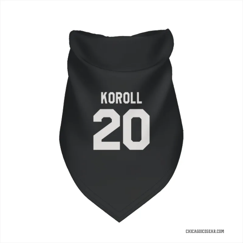 Cliff Koroll  Black White Chicago Blackhawks  Cat & Dog Pet Bandana