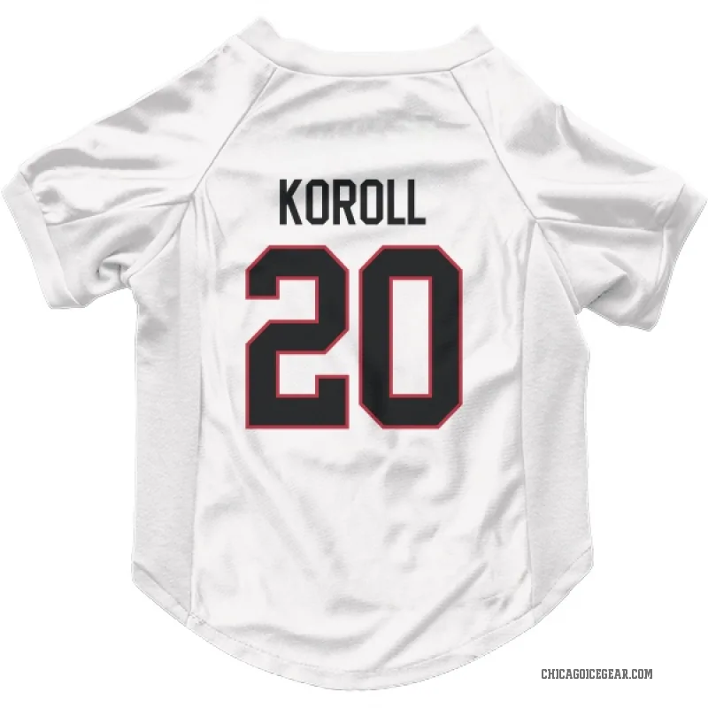 Cliff Koroll  White Chicago Blackhawks  Cat & Dog Pet Jersey