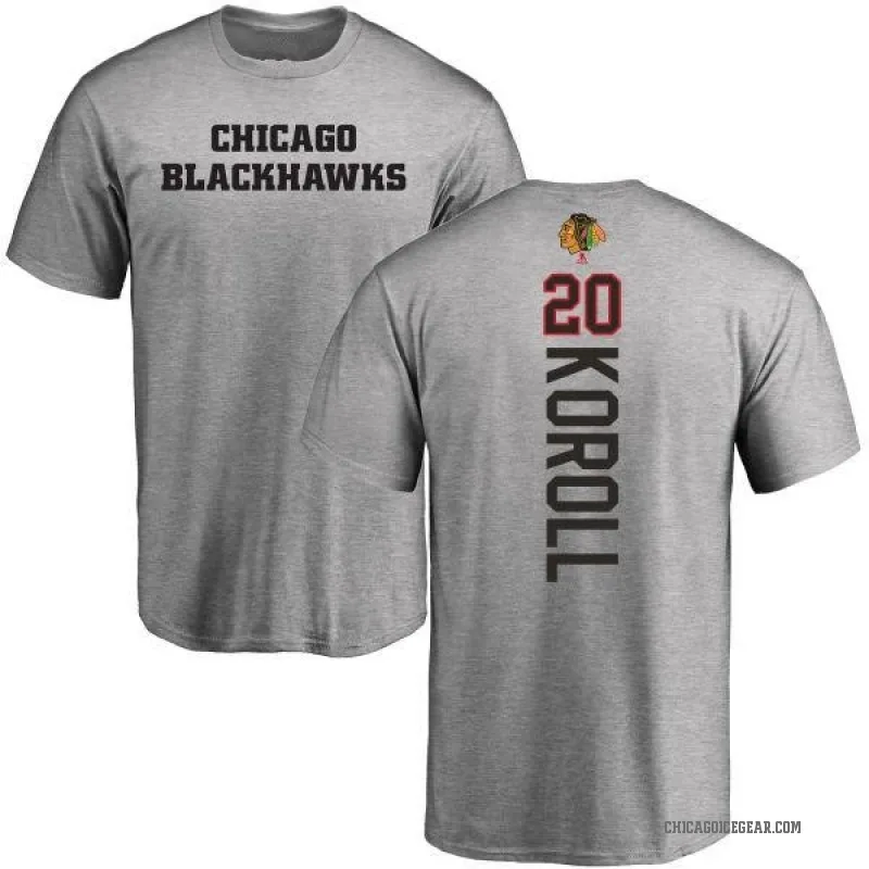 Cliff Koroll Youth Ash Chicago Blackhawks Backer T-Shirt -