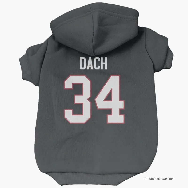 Colton Dach  Black Chicago Blackhawks  Cat & Dog Pet Hoodie