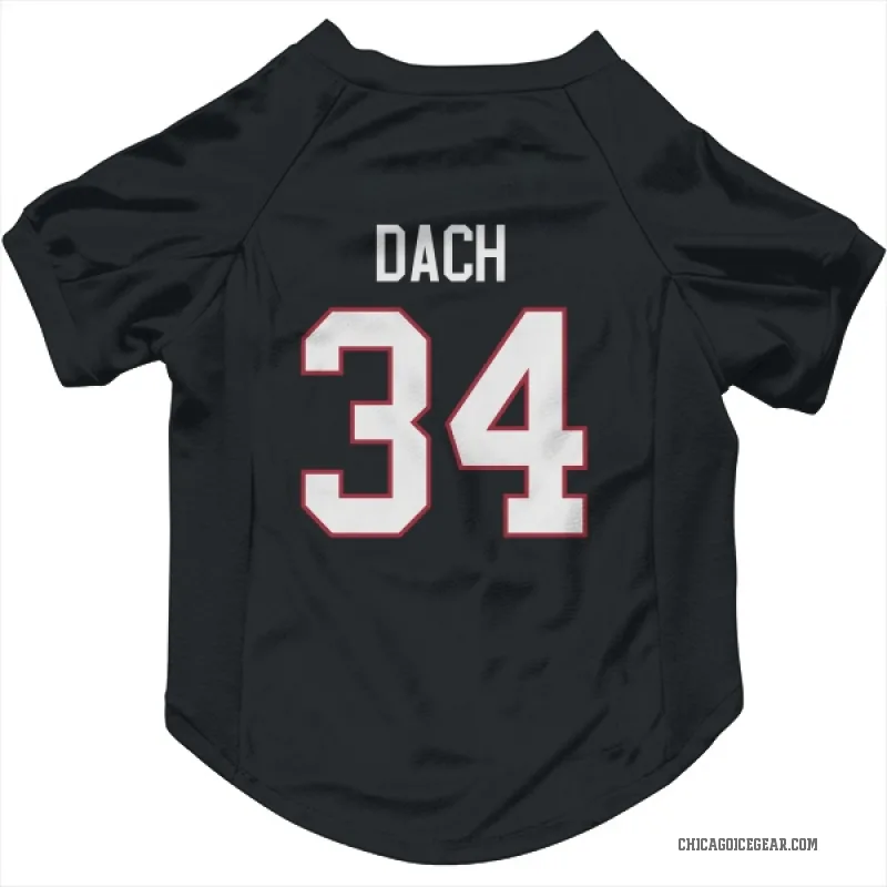 Colton Dach  Black Chicago Blackhawks  Cat & Dog Pet Jersey