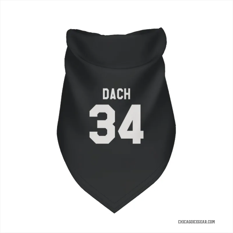 Colton Dach  Black White Chicago Blackhawks  Cat & Dog Pet Bandana