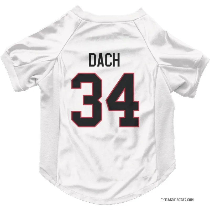 Colton Dach  White Chicago Blackhawks  Cat & Dog Pet Jersey
