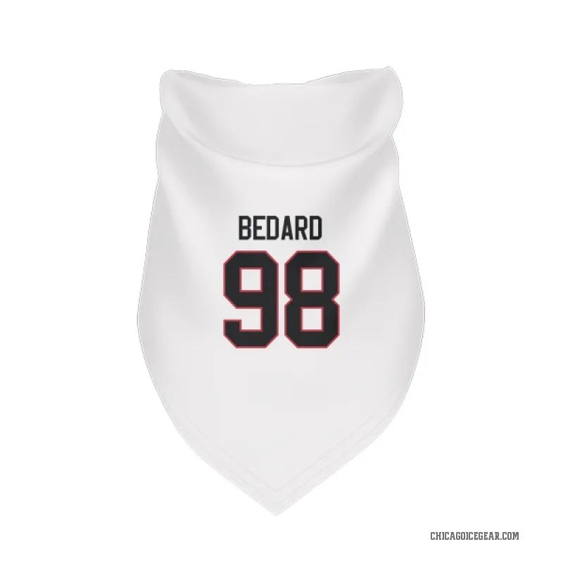Connor Bedard  White Chicago Blackhawks  Cat & Dog Pet Bandana