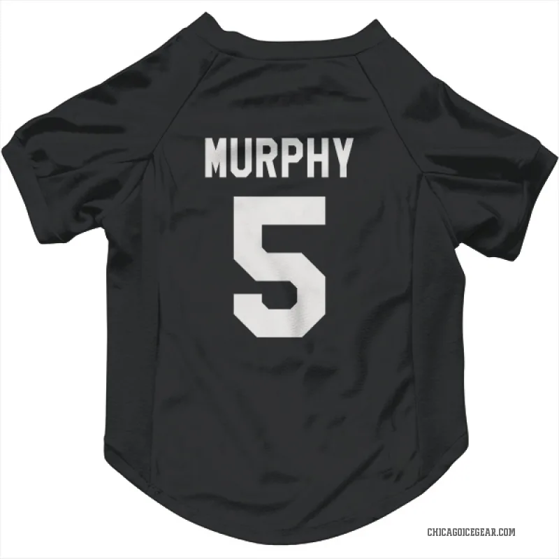 Connor Murphy  Black White Chicago Blackhawks  Cat & Dog Pet Jersey