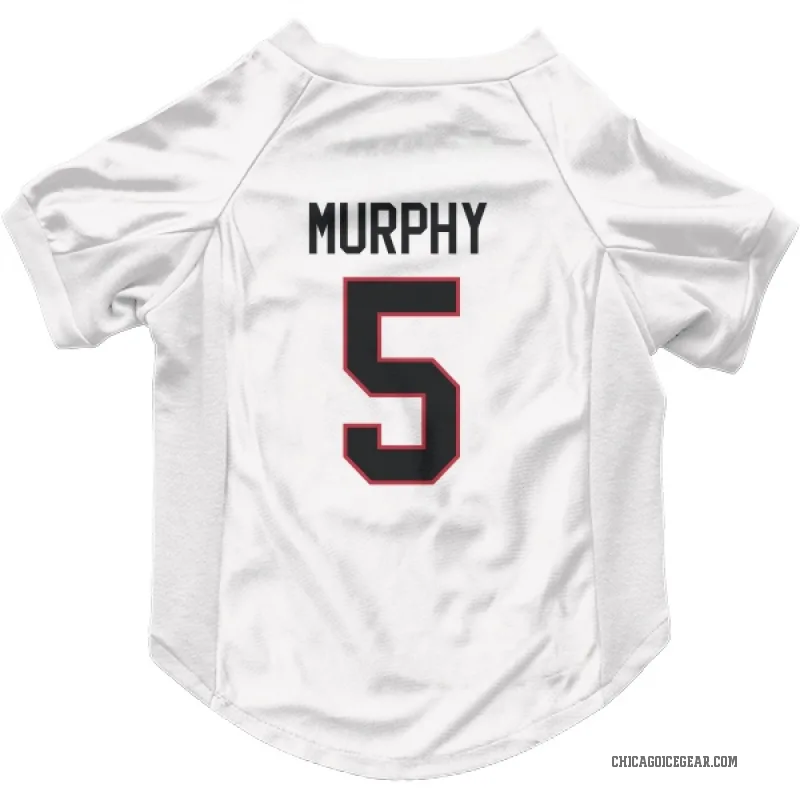 Connor Murphy  White Chicago Blackhawks  Cat & Dog Pet Jersey