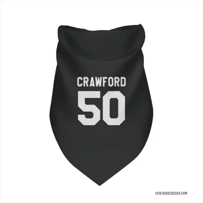 Corey Crawford  Black White Chicago Blackhawks  Cat & Dog Pet Bandana