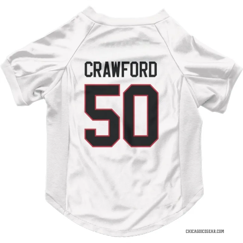 Corey Crawford  White Chicago Blackhawks  Cat & Dog Pet Jersey