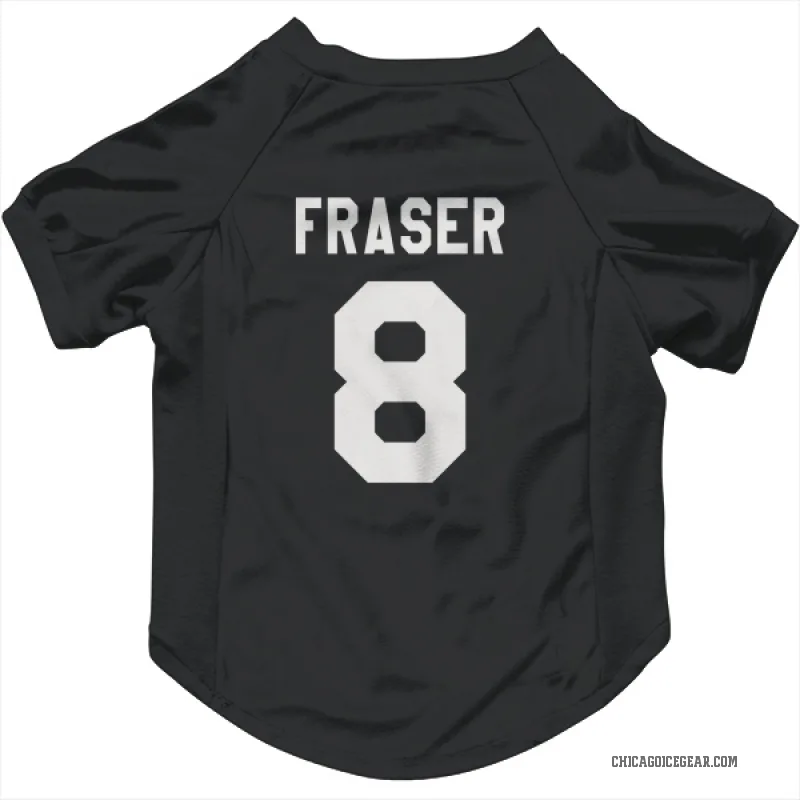 Curt Fraser  Black White Chicago Blackhawks  Cat & Dog Pet Jersey