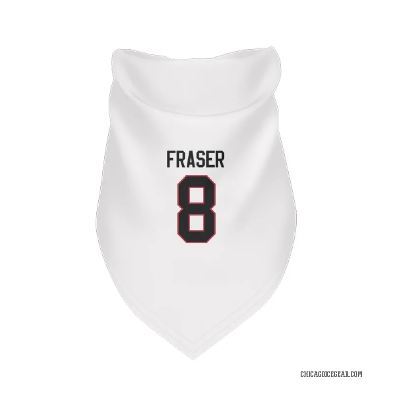 Curt Fraser  White Chicago Blackhawks  Cat & Dog Pet Bandana