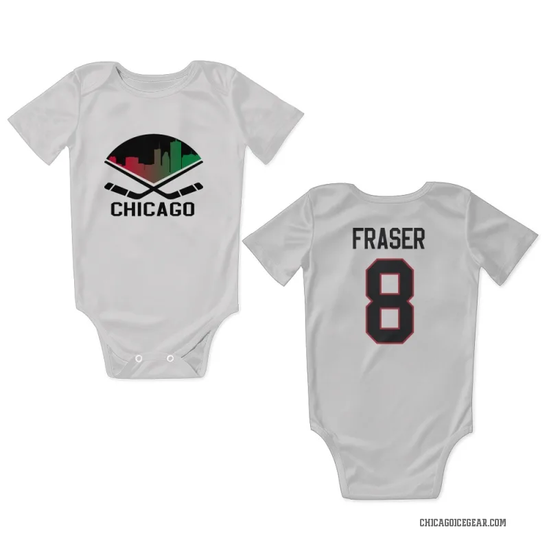 Curt Fraser  White Chicago Blackhawks  Newborn & Infant Bodysuit