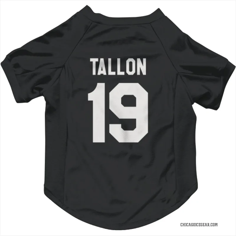 Dale Tallon  Black White Chicago Blackhawks  Cat & Dog Pet Jersey