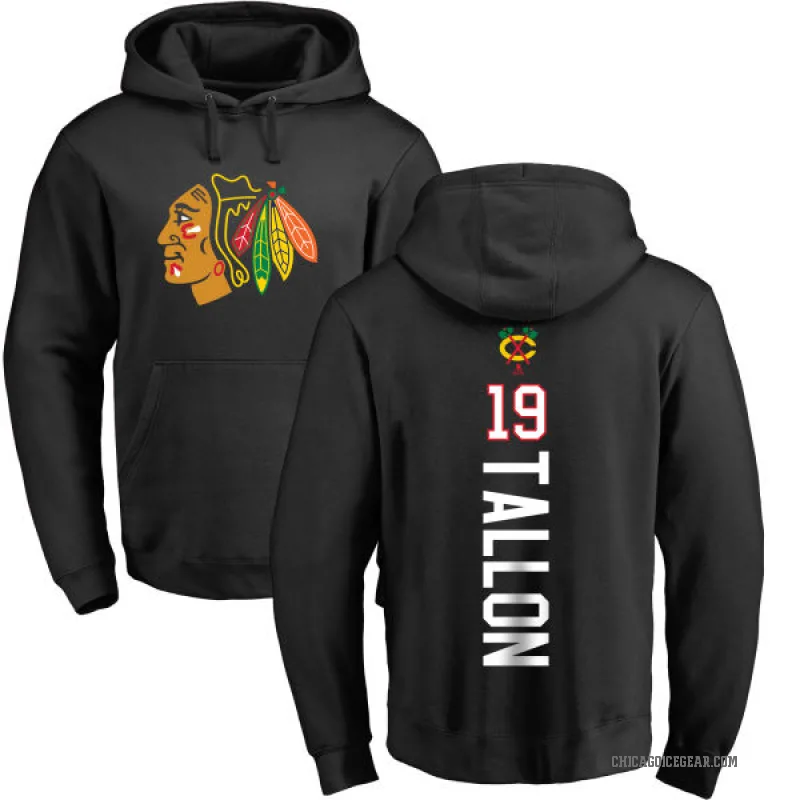 Dale Tallon Men's Black Chicago Blackhawks Branded Backer Pullover Hoodie