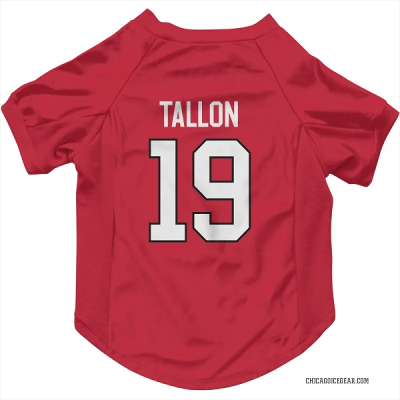 Dale Tallon  Red Chicago Blackhawks  Cat & Dog Pet Jersey