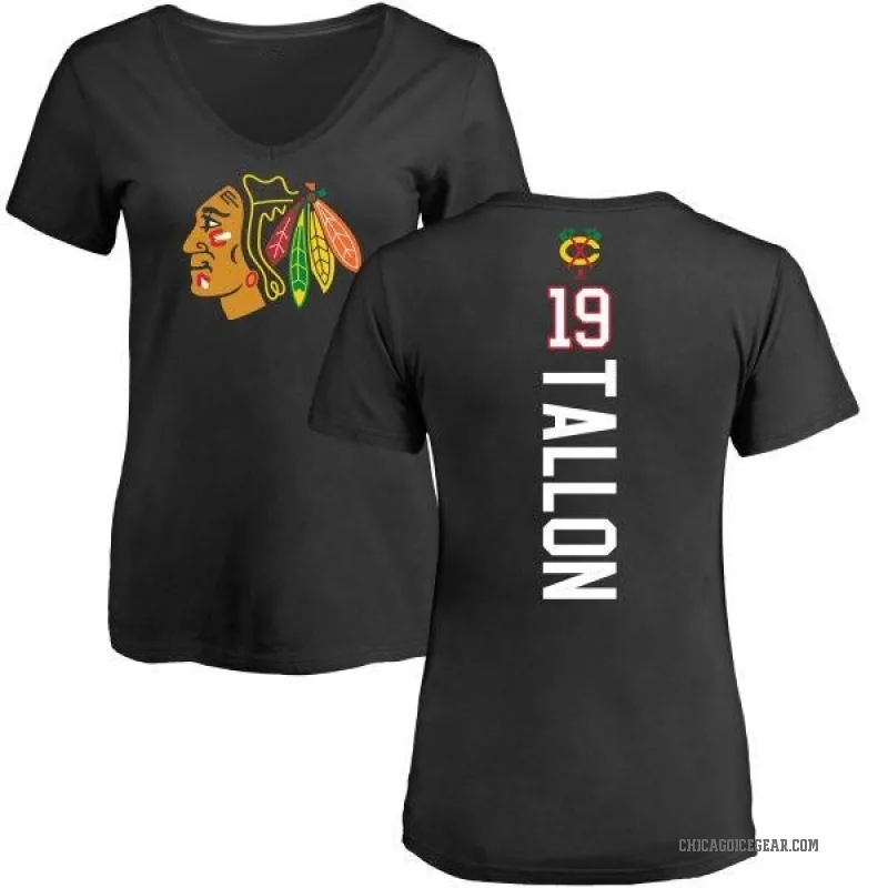 Dale Tallon Women's Black Chicago Blackhawks Backer T-Shirt -