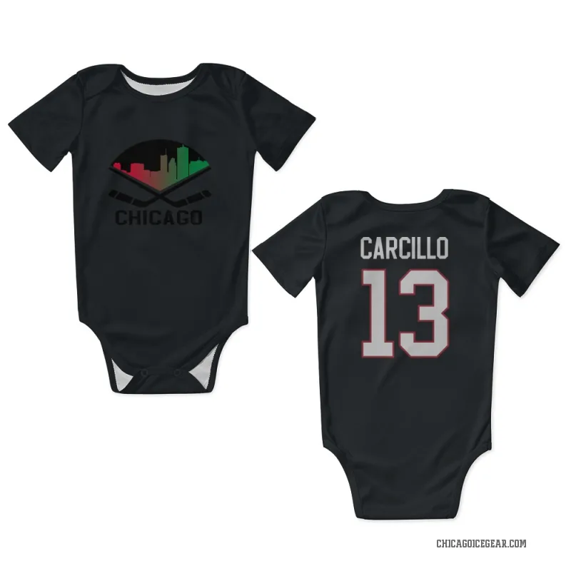 Daniel Carcillo  Black Chicago Blackhawks  Newborn & Infant Bodysuit