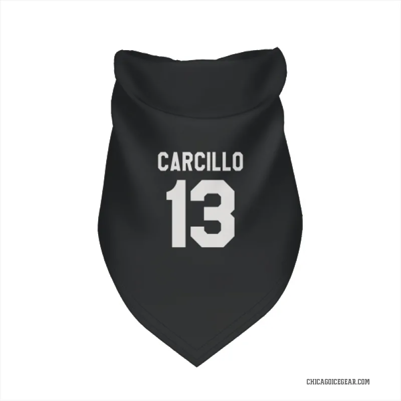Daniel Carcillo  Black White Chicago Blackhawks  Cat & Dog Pet Bandana