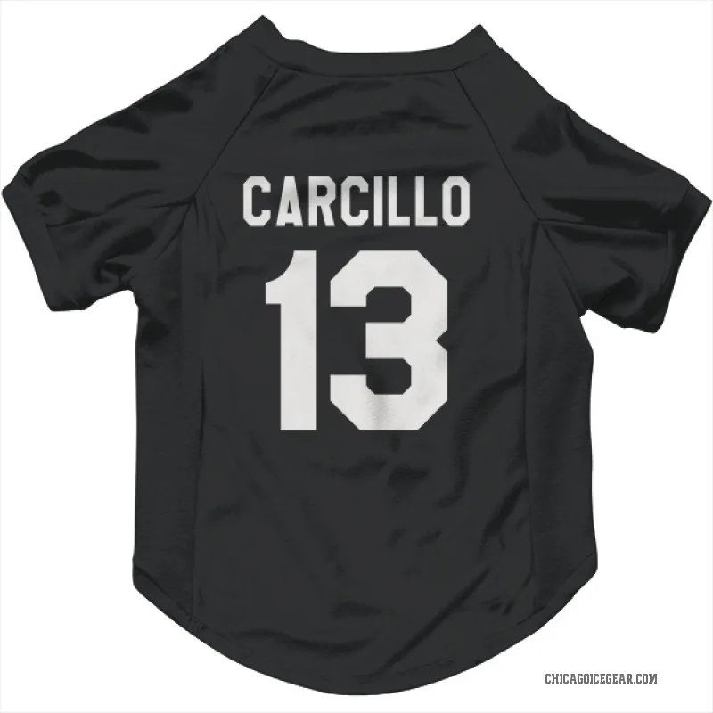 Daniel Carcillo  Black White Chicago Blackhawks  Cat & Dog Pet Jersey
