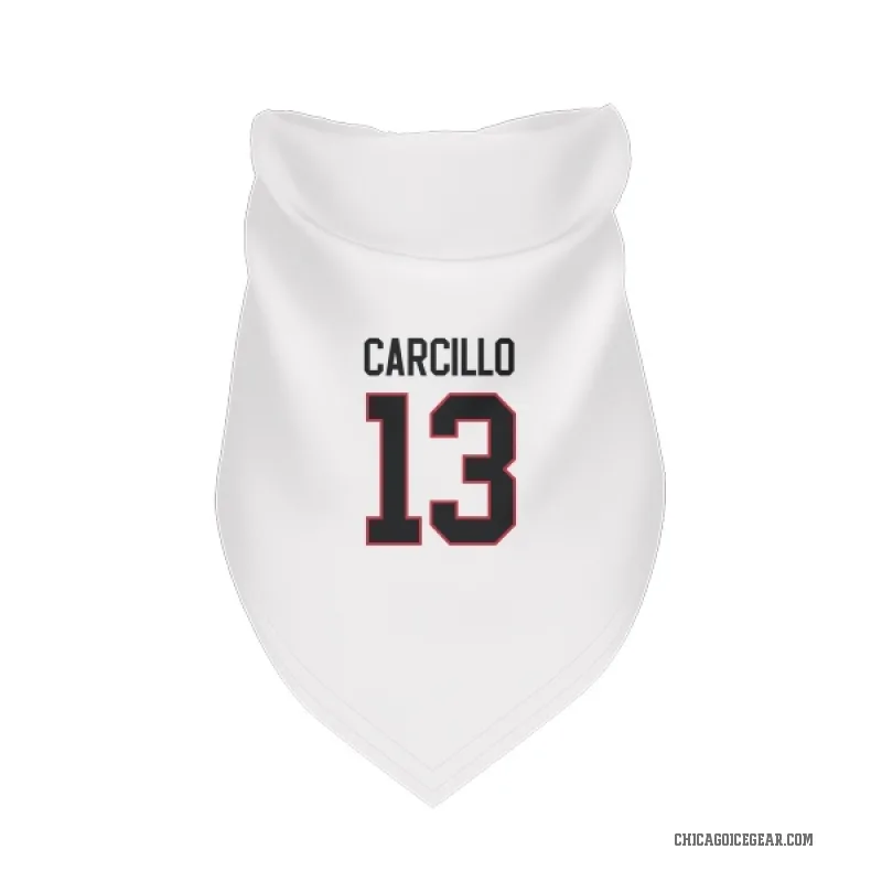 Daniel Carcillo  White Chicago Blackhawks  Cat & Dog Pet Bandana