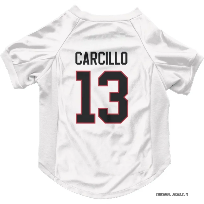 Daniel Carcillo  White Chicago Blackhawks  Cat & Dog Pet Jersey