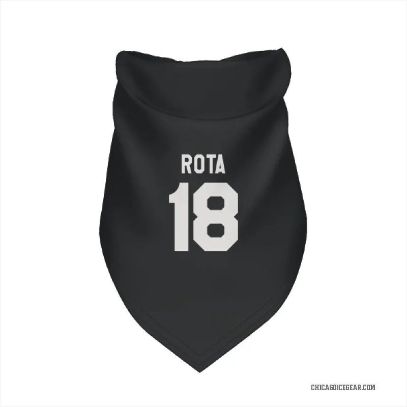 Darcy Rota  Black White Chicago Blackhawks  Cat & Dog Pet Bandana