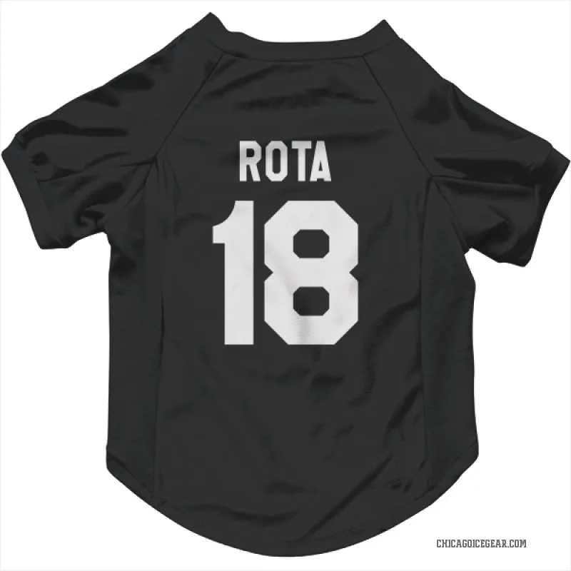 Darcy Rota  Black White Chicago Blackhawks  Cat & Dog Pet Jersey