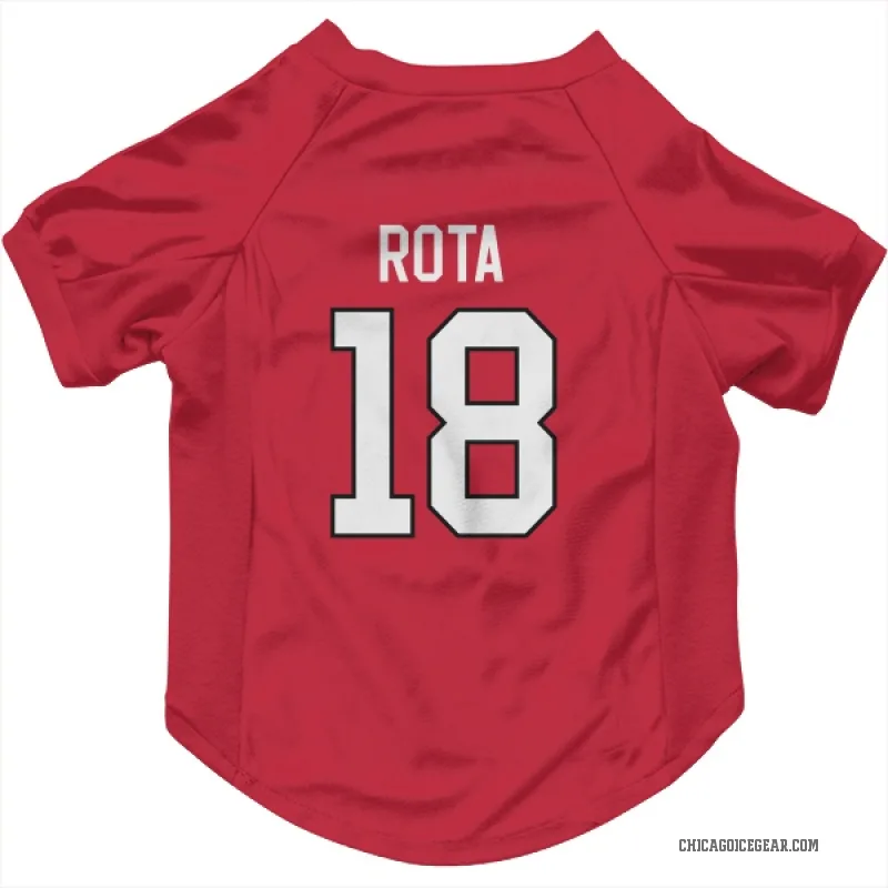 Darcy Rota  Red Chicago Blackhawks  Cat & Dog Pet Jersey