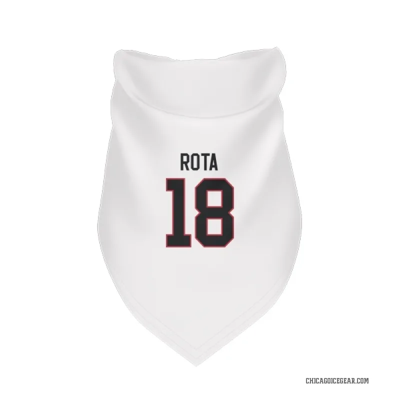 Darcy Rota  White Chicago Blackhawks  Cat & Dog Pet Bandana