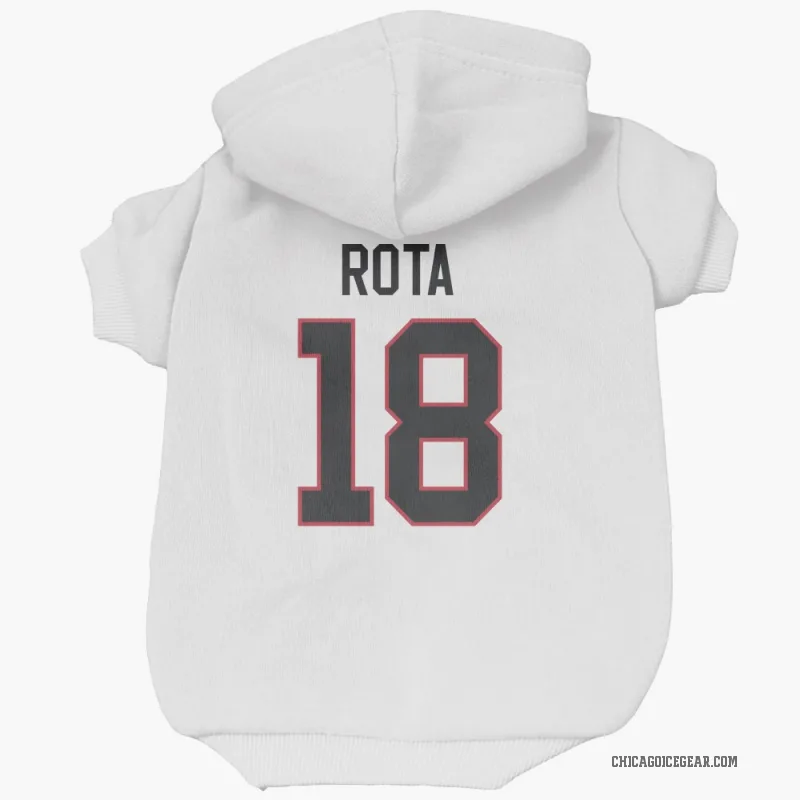 Darcy Rota  White Chicago Blackhawks  Cat & Dog Pet Hoodie