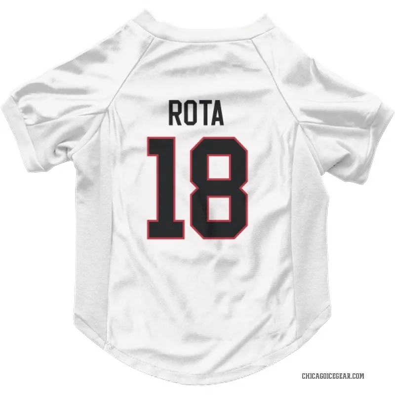 Darcy Rota  White Chicago Blackhawks  Cat & Dog Pet Jersey