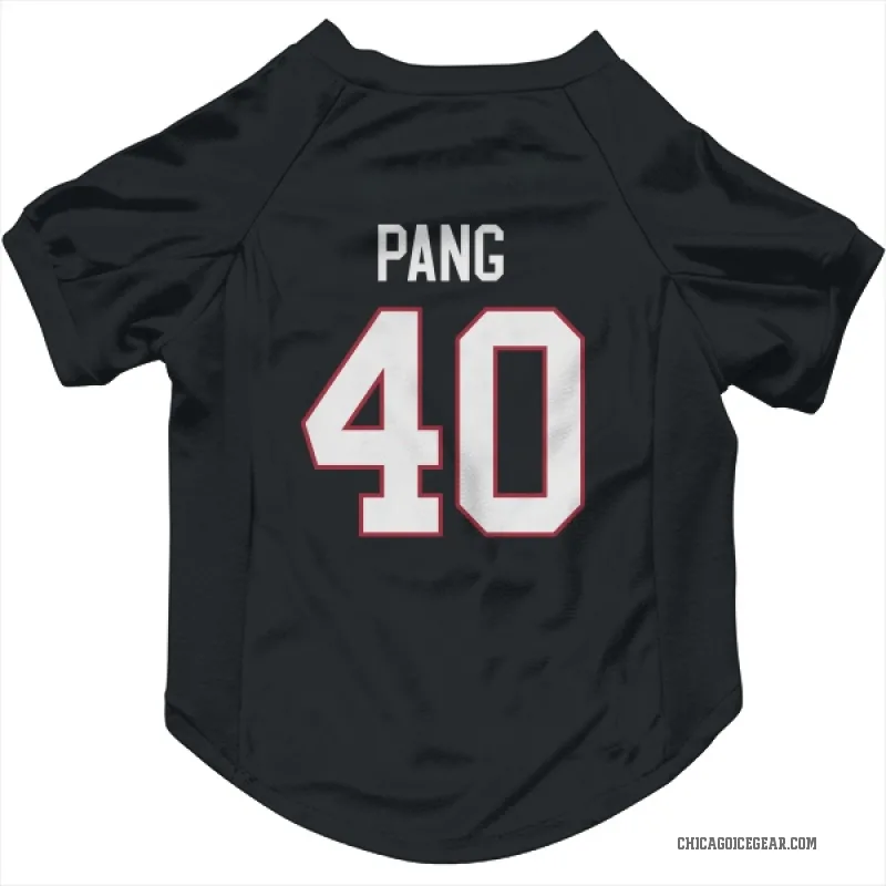 Darren Pang  Black Chicago Blackhawks  Cat & Dog Pet Jersey