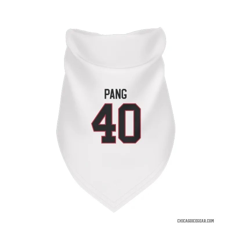 Darren Pang  White Chicago Blackhawks  Cat & Dog Pet Bandana