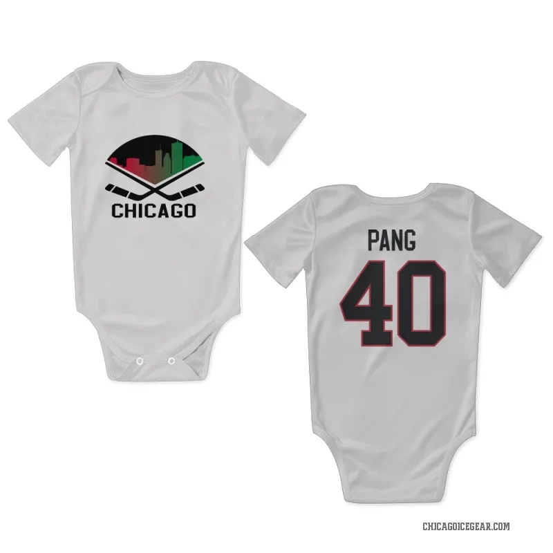 Darren Pang  White Chicago Blackhawks  Newborn & Infant Bodysuit