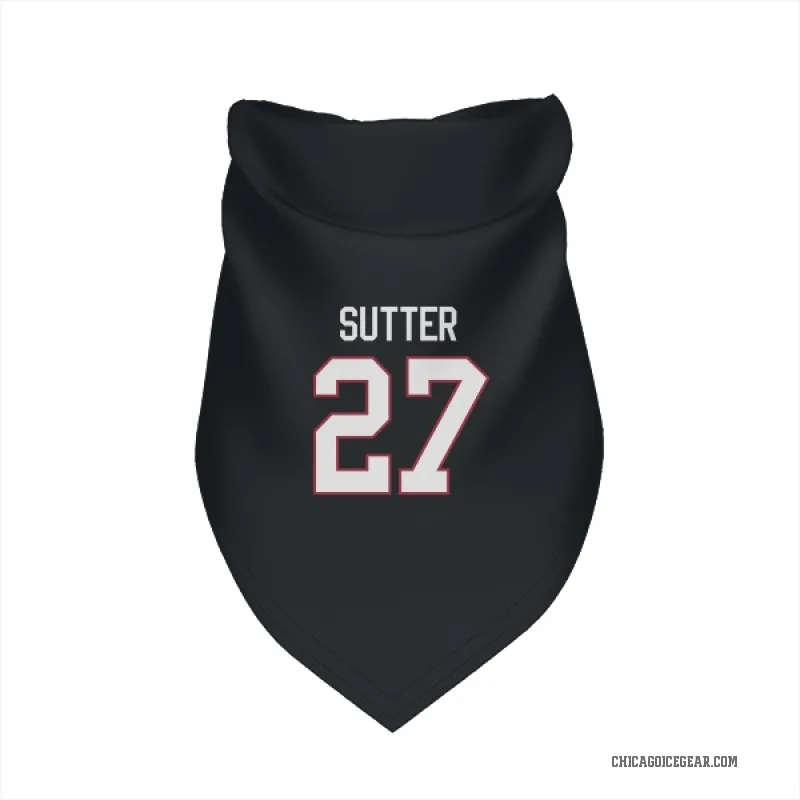 Darryl Sutter  Black Chicago Blackhawks  Cat & Dog Pet Bandana