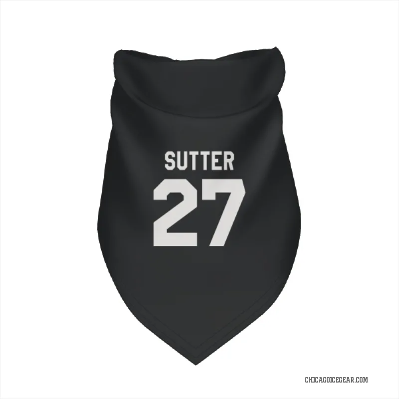 Darryl Sutter  Black White Chicago Blackhawks  Cat & Dog Pet Bandana