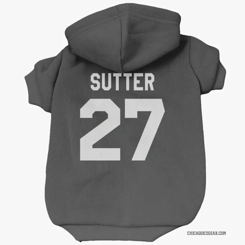 Darryl Sutter  Black White Chicago Blackhawks  Cat & Dog Pet Hoodie