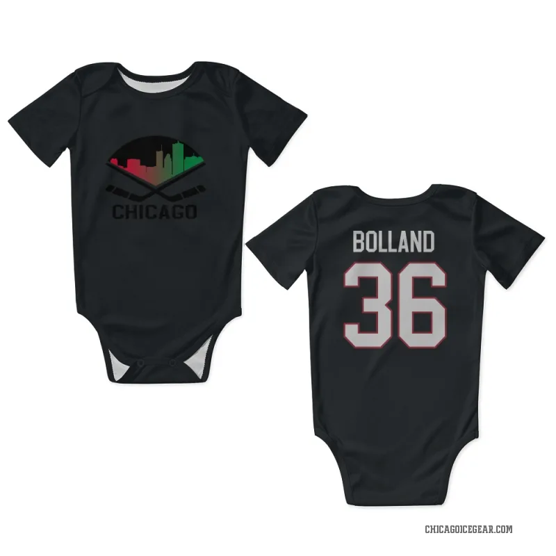 Dave Bolland  Black Chicago Blackhawks  Newborn & Infant Bodysuit