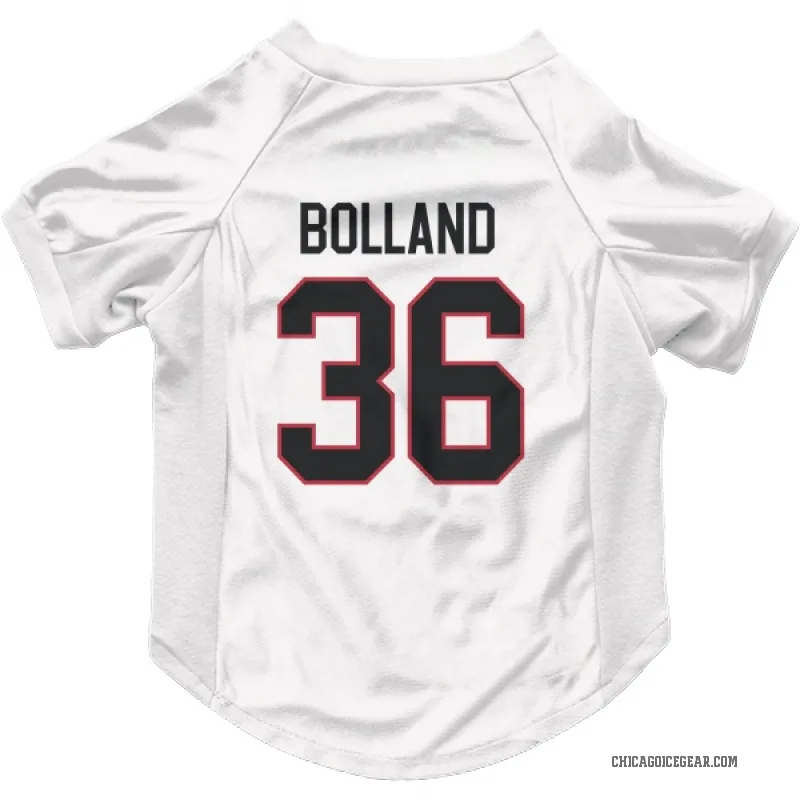 Dave Bolland  White Chicago Blackhawks  Cat & Dog Pet Jersey