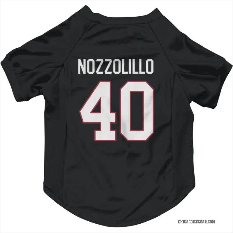 Dave Nozzolillo  Black Chicago Blackhawks  Cat & Dog Pet Jersey