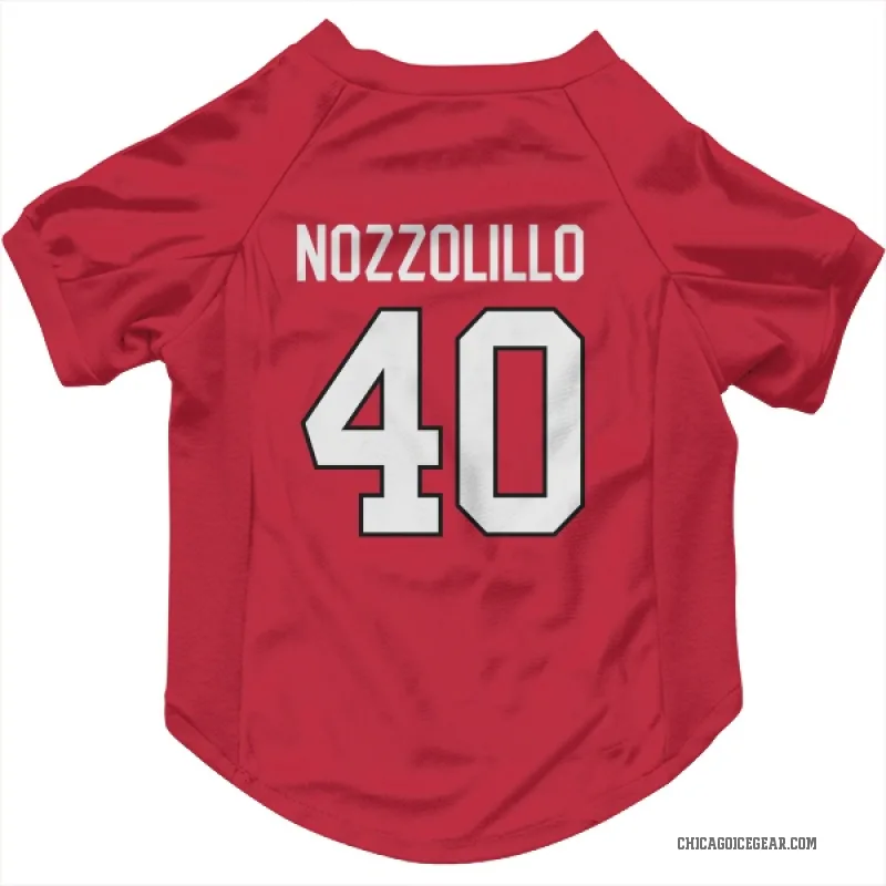 Dave Nozzolillo  Red Chicago Blackhawks  Cat & Dog Pet Jersey