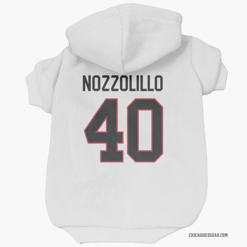 Dave Nozzolillo  White Chicago Blackhawks  Cat & Dog Pet Hoodie