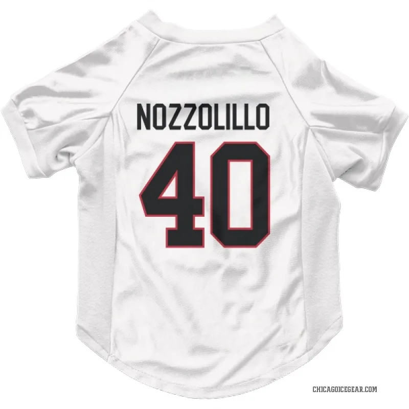 Dave Nozzolillo  White Chicago Blackhawks  Cat & Dog Pet Jersey