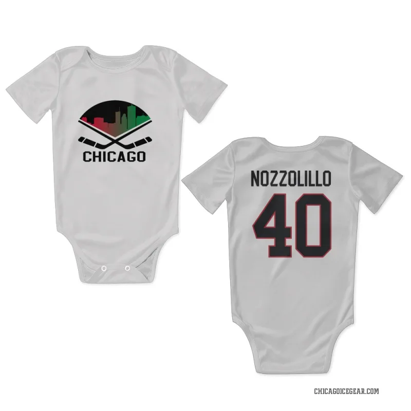 Dave Nozzolillo  White Chicago Blackhawks  Newborn & Infant Bodysuit