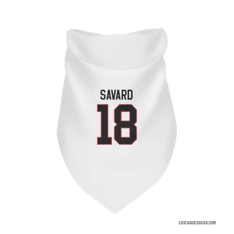 Denis Savard  White Chicago Blackhawks  Cat & Dog Pet Bandana