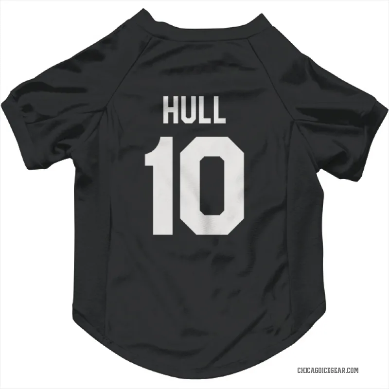 Dennis Hull  Black White Chicago Blackhawks  Cat & Dog Pet Jersey