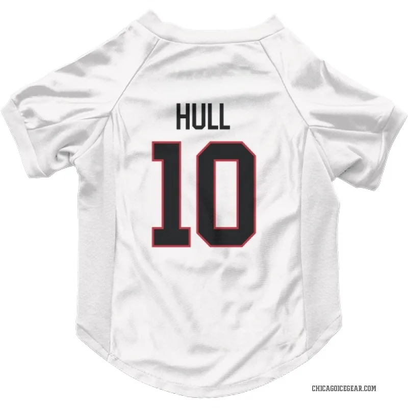 Dennis Hull  White Chicago Blackhawks  Cat & Dog Pet Jersey
